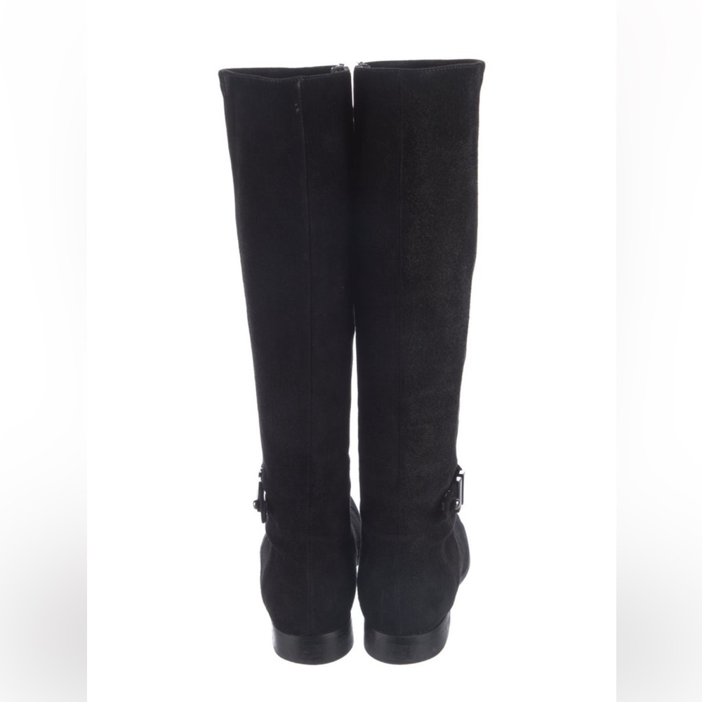 Aquatalia Black Suede Riding Boots - Picture 5 of 5